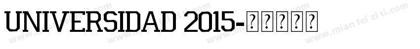 Universidad 2015字体转换